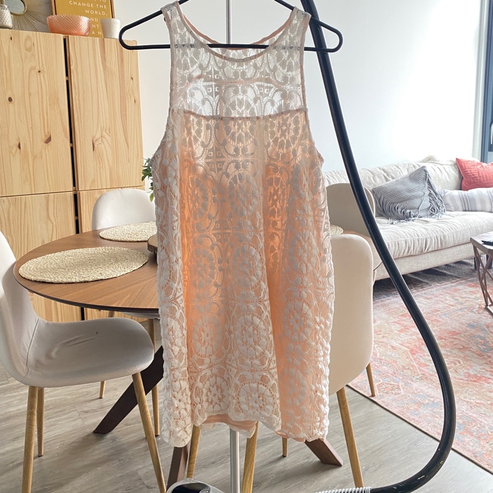 Free People Dress M Peaches & Lace
